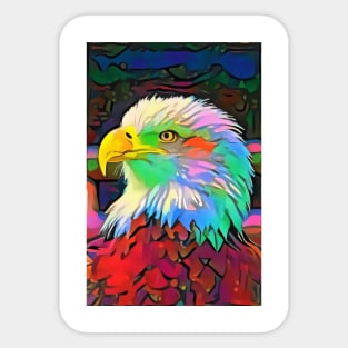 Colorful Eagle Sticker